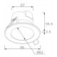 Downlight LED Redondo empotrar Blanco 7W IP44
